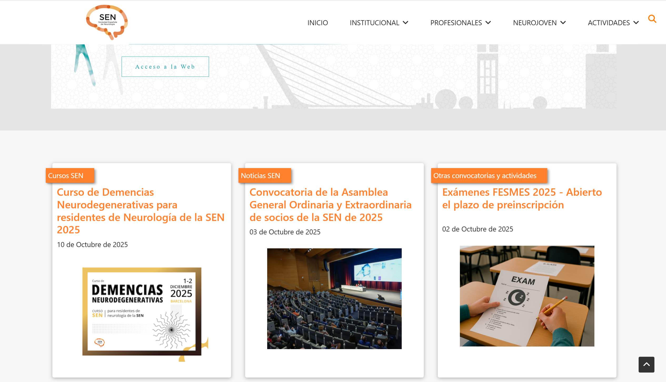 web sociedad española de neurología